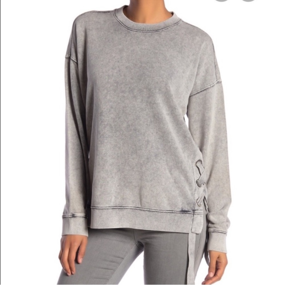 All Saints Leti Lace-Up Sweater Size Small
